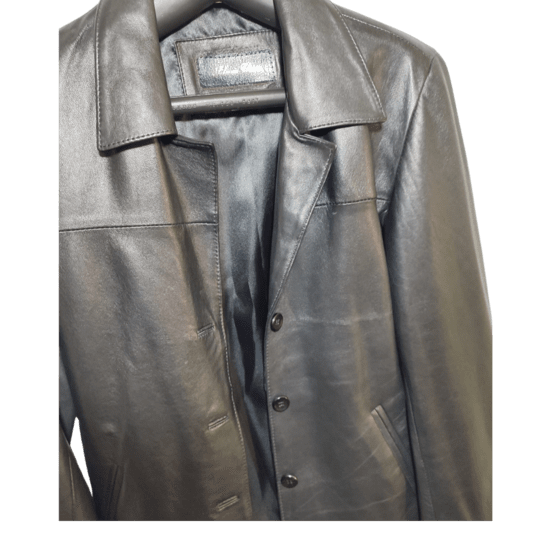 Campera de cuero 3 hojales